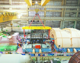 福清核电5号机组汽轮机本体安装基本完成